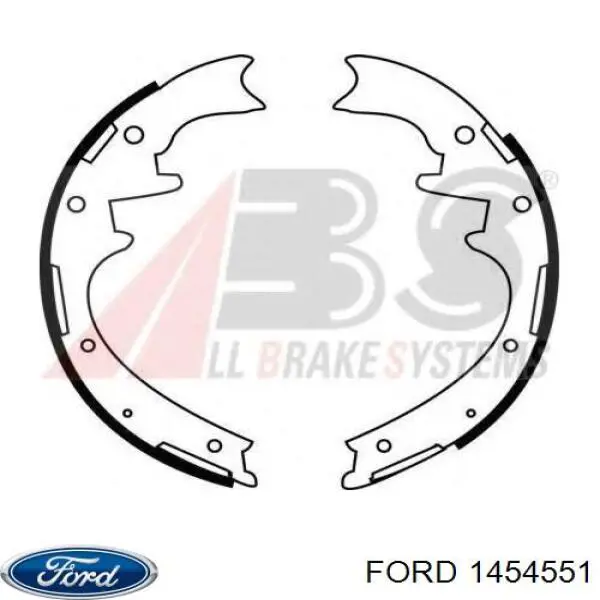 Колодки гальмові задні, барабанні Ford 1454551 ціна, від 38.15 USD