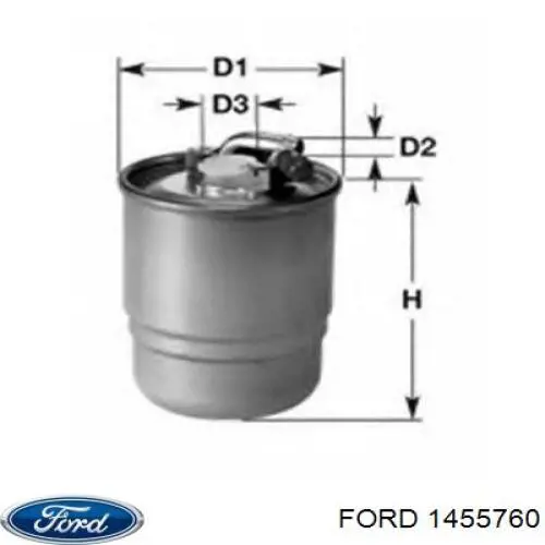 Купити 1455760 Ford Фільтр очищення масла відцентровий