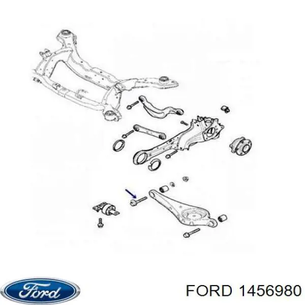 Купити 1456980 Ford Болт кріплення заднього нижнього важеля, внутрішній
