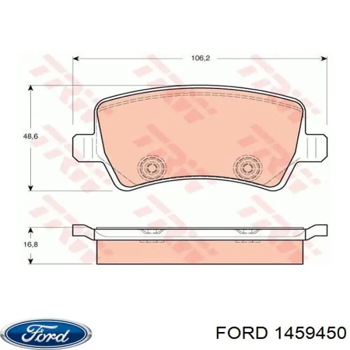 Задні гальмівні колодки Ford 1459450 ціна, від 29.81 USD