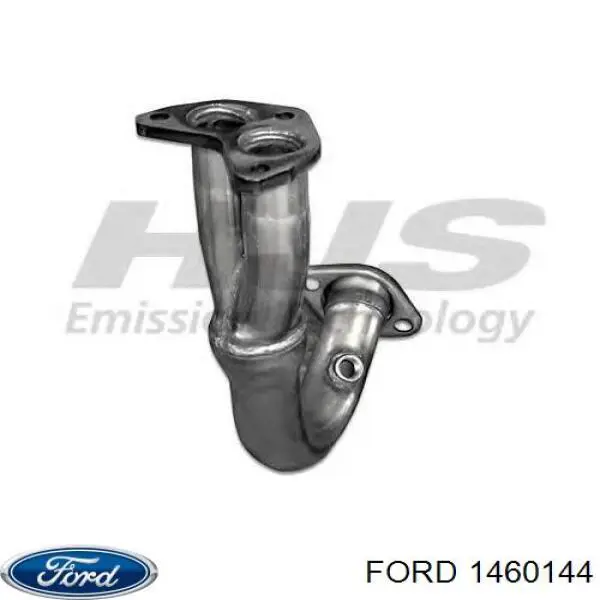 Труба приймальна (штани) глушника, передня на Ford Fiesta (GFJ)