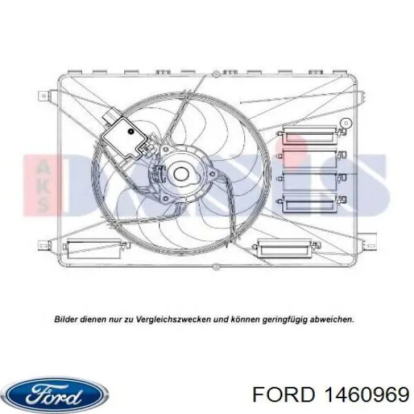Купити 1460969 Ford Електровентилятор охолодження в зборі (двигун + крильчатка)