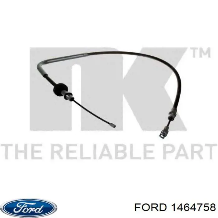 Трос стоянкового гальма передній Ford 1464758 ціна, від 10.60 USD