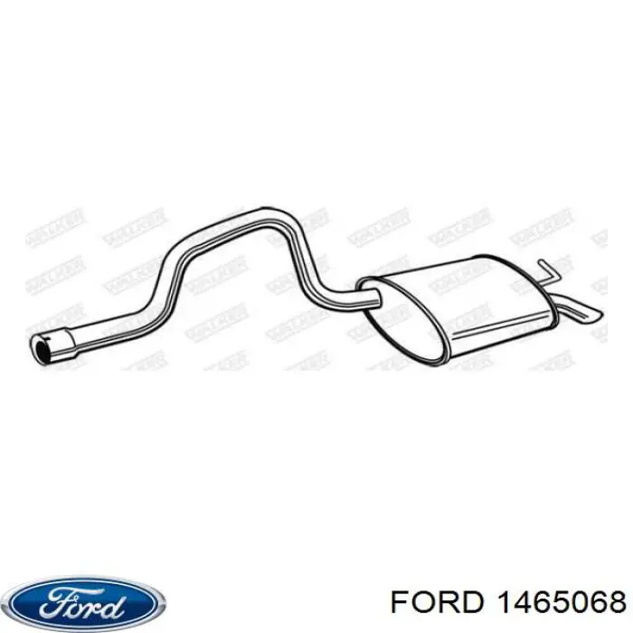 Вихлопна труба Ford 1465068 ціна, від 60.51 USD