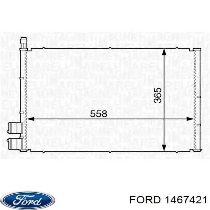 Купити 1467421 Ford Радіатор системи охолодження кондиціонера