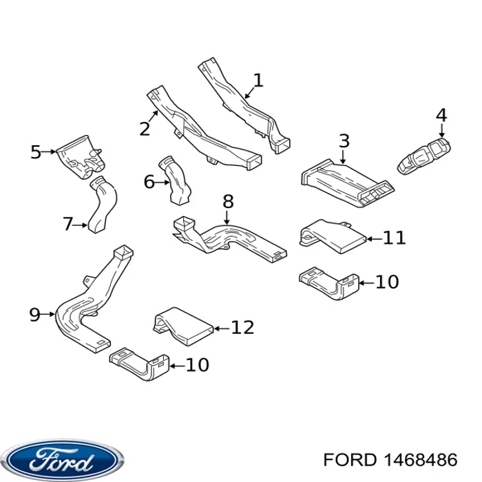 Стабілізатор задній 1468486 Ford