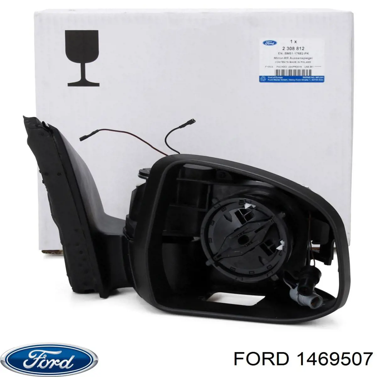Купити 1469507 Ford Скло дзеркала заднього виду, правого