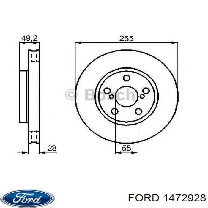 Купити 1472928 Ford Прокладка колектора