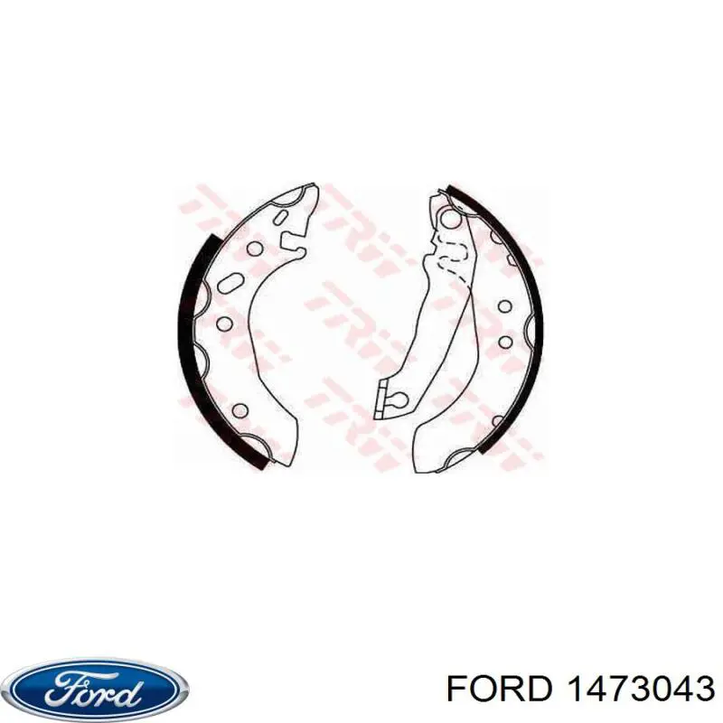 Гальма робочі задні ножні і гальмівні барабани Ford 1473043