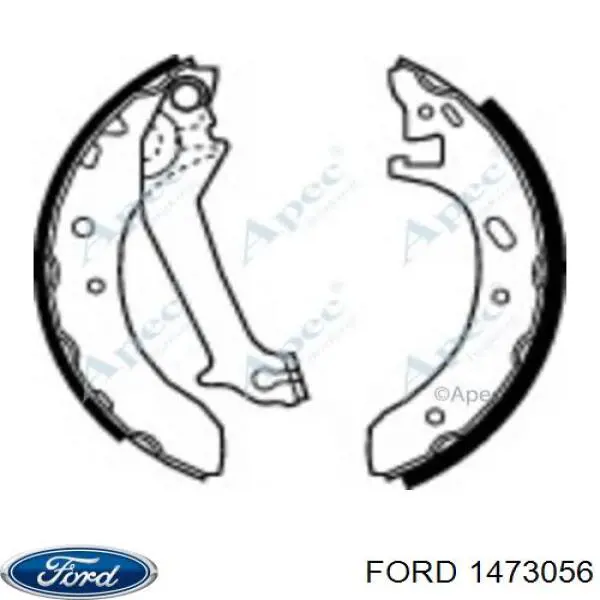 Колодки гальмові задні, барабанні 1473056 Ford