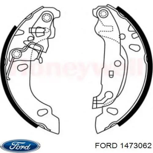 1473062 Ford колодки гальмові задні, барабанні