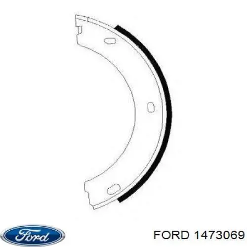 Купити 1473069 Ford Колодки гальмові задні, барабанні