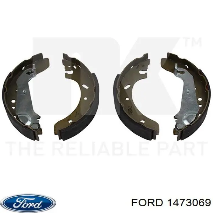 Колодки гальмові задні, барабанні 1473069 Ford