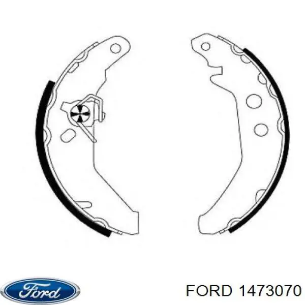 Купити 1473070 Ford Колодки гальмові задні, барабанні