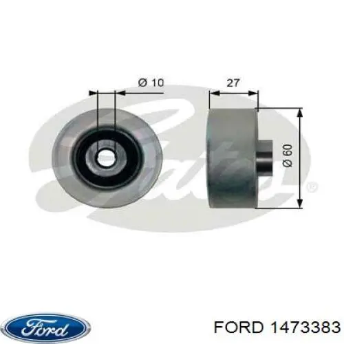 Купити 1473383 Ford Ролик приводного ременя, паразитний