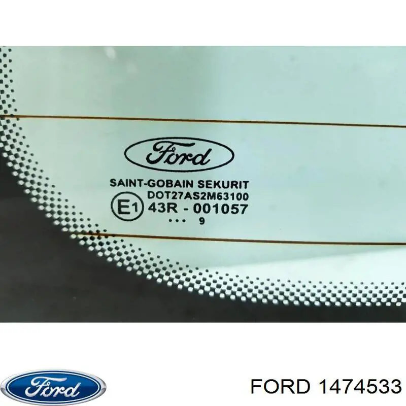 1474548 Ford скло заднє, 3/5-й двері (ляди)