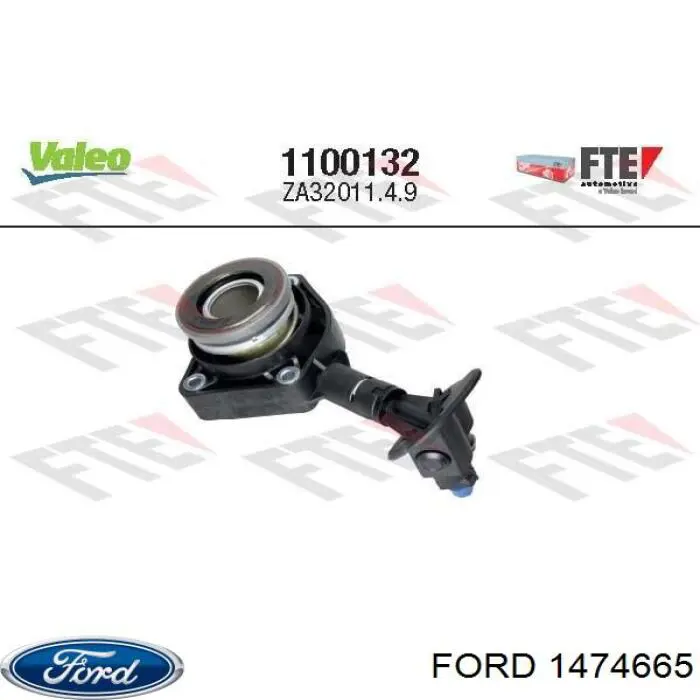 Робочий циліндр зчеплення в зборі з витискним підшипником Ford 1474665 ціна, від 91.05 USD