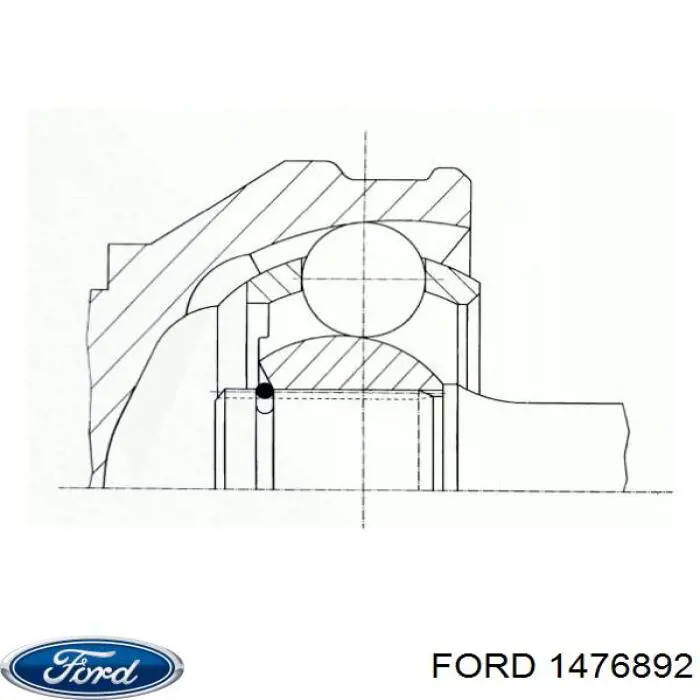 Купити 3M513B436DF Ford Піввісь права