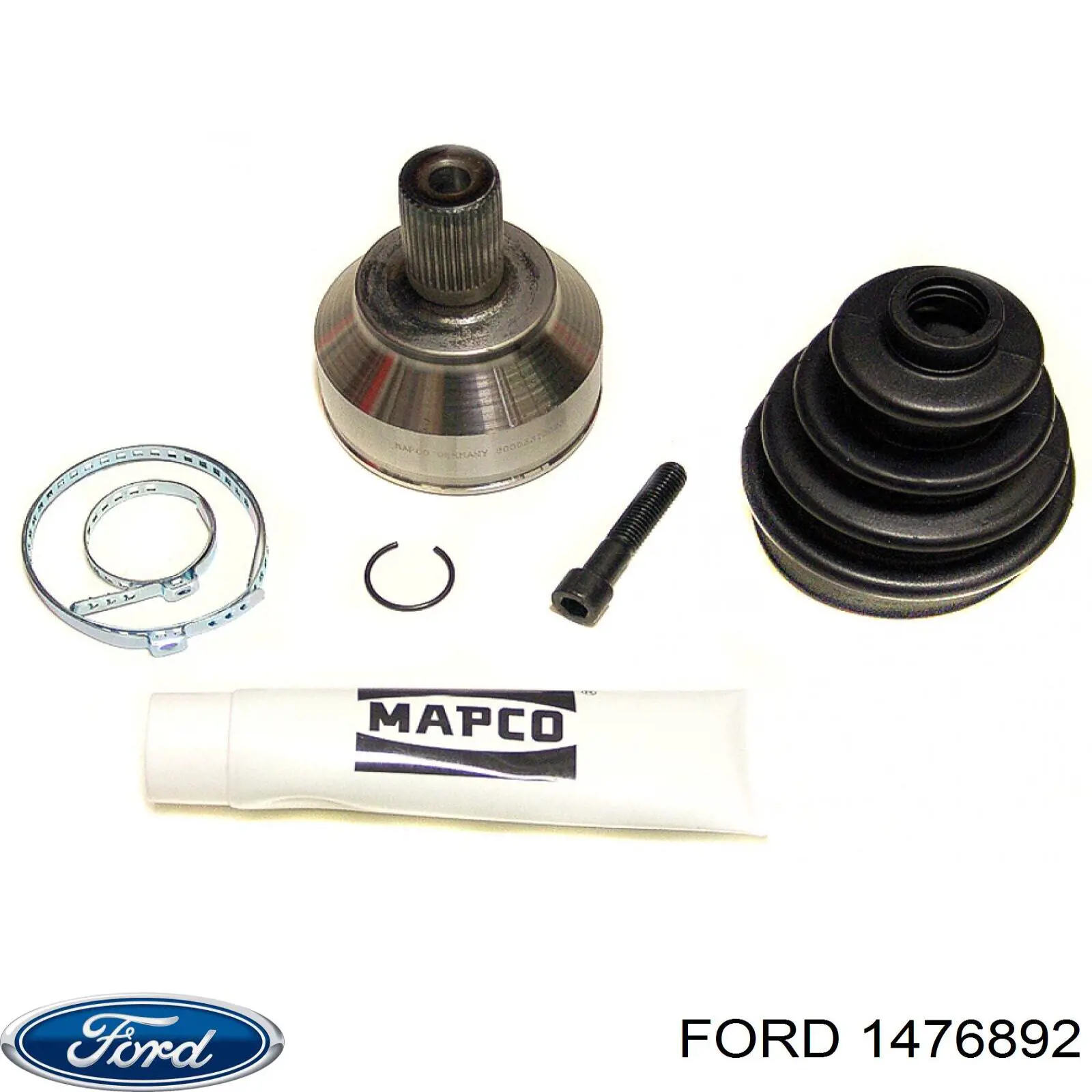 3M513B436DF Ford Привід передній правий