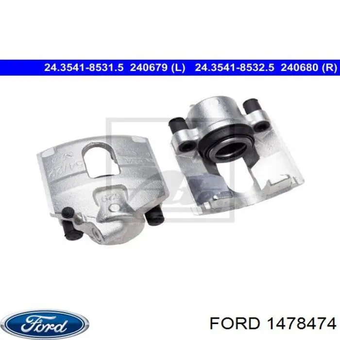Супорт гальмівний передній правий Ford 1478474 ціна, від 16.47 USD