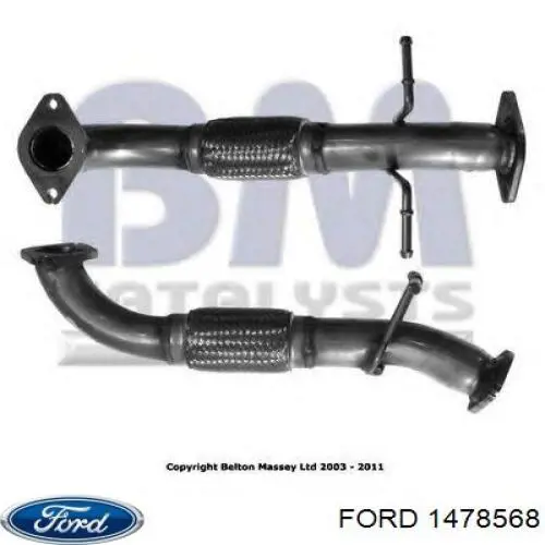 Глушник Ford 1478568 ціна, від 69.20 USD