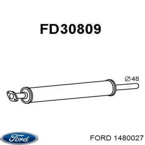 Глушник, передня частина Ford 1480027 ціна, від 46.50 USD