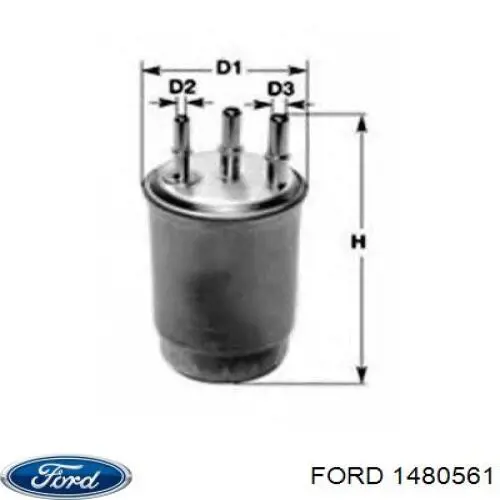Фільтр тонкого очищення палива Ford 1480561 ціна, від 15.86 USD