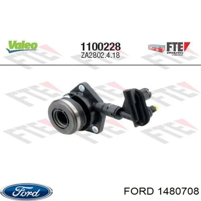 Купити 1480708 Ford Робочий циліндр зчеплення в зборі з витискним підшипником