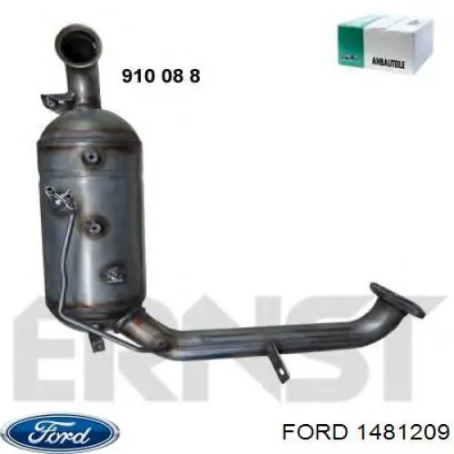 Купити 1481209 Ford Перетворювач відпрацьованих газів