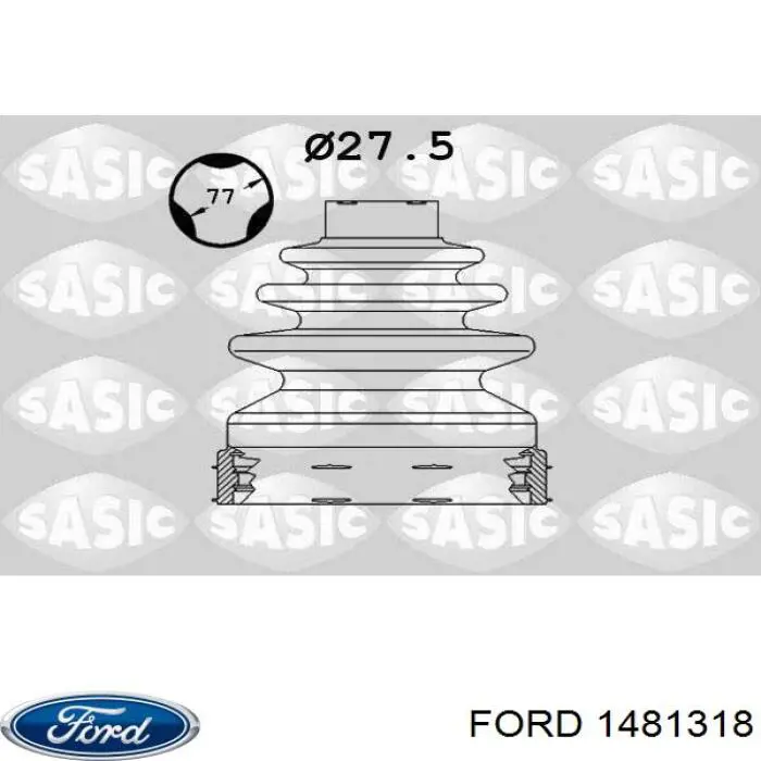 Пильник гранати внутрішній, передній півосі Ford 1481318 ціна, від 14.88 USD