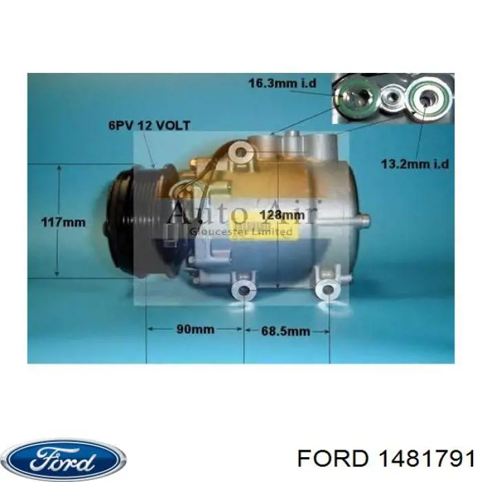Купити 1481791 Ford Компресор кліматичної установки