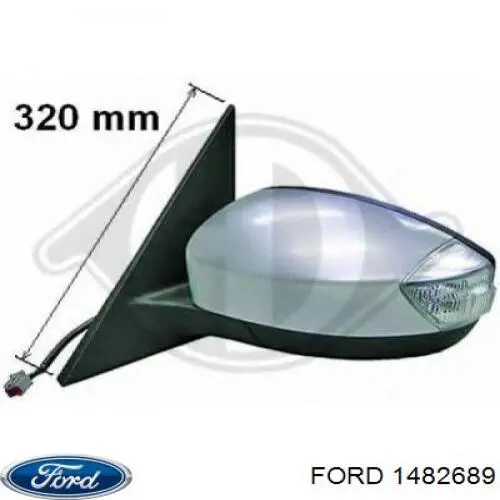 Ліве бічне дзеркало Ford 1482689 ціна, від 76.27 USD
