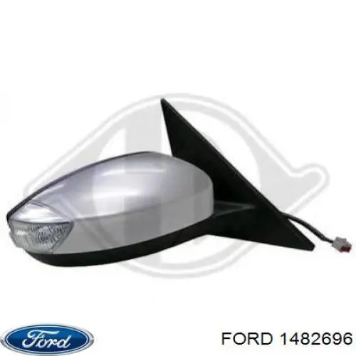 1482696 Ford Дзеркало заднього виду, ліве