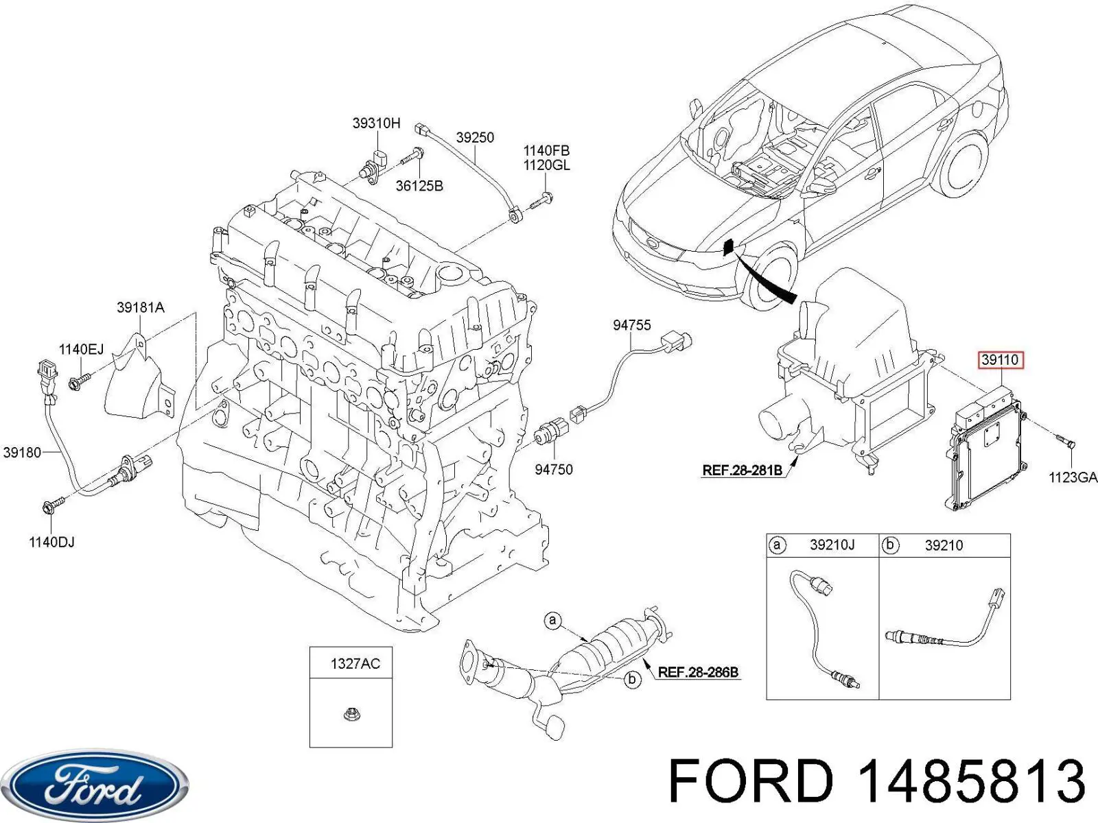 Ущільнювач задніх 3/5-й двері Ford Mondeo 4 (CA2) (Форд Мондео)