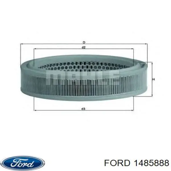1485888 Ford фільтр повітряний