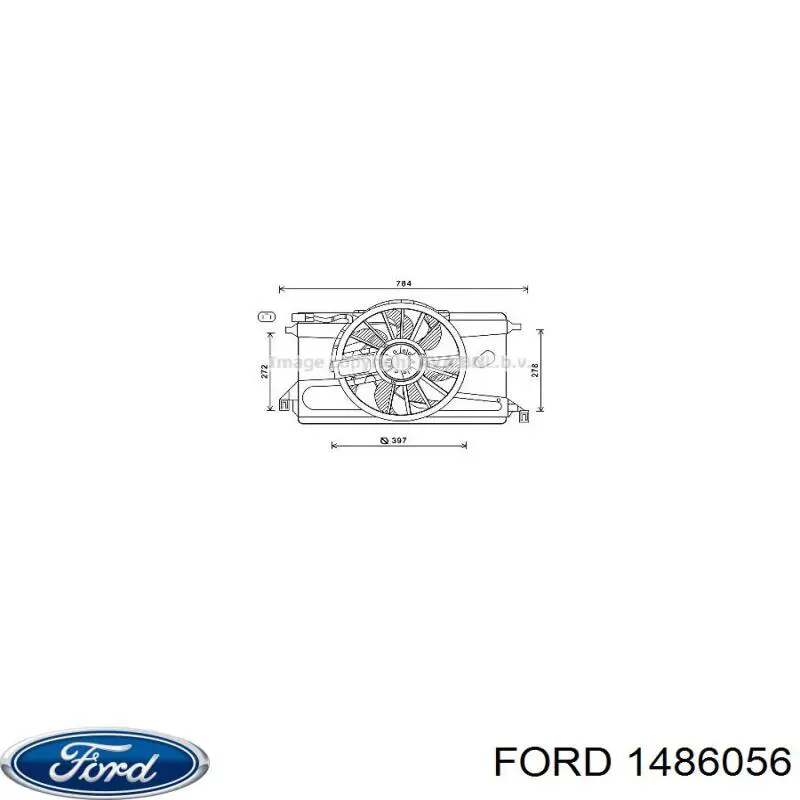 1530152 Ford електровентилятор охолодження в зборі (двигун + крильчатка)
