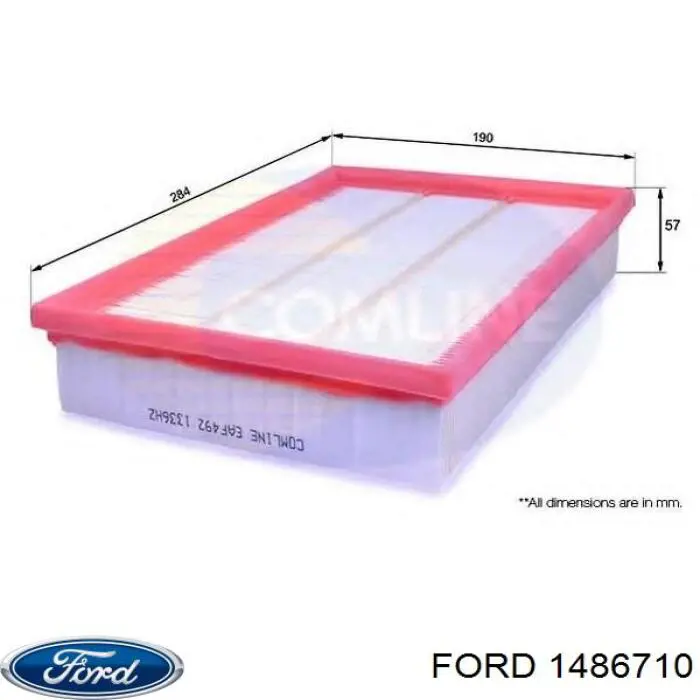 1486710 Ford фільтр повітряний
