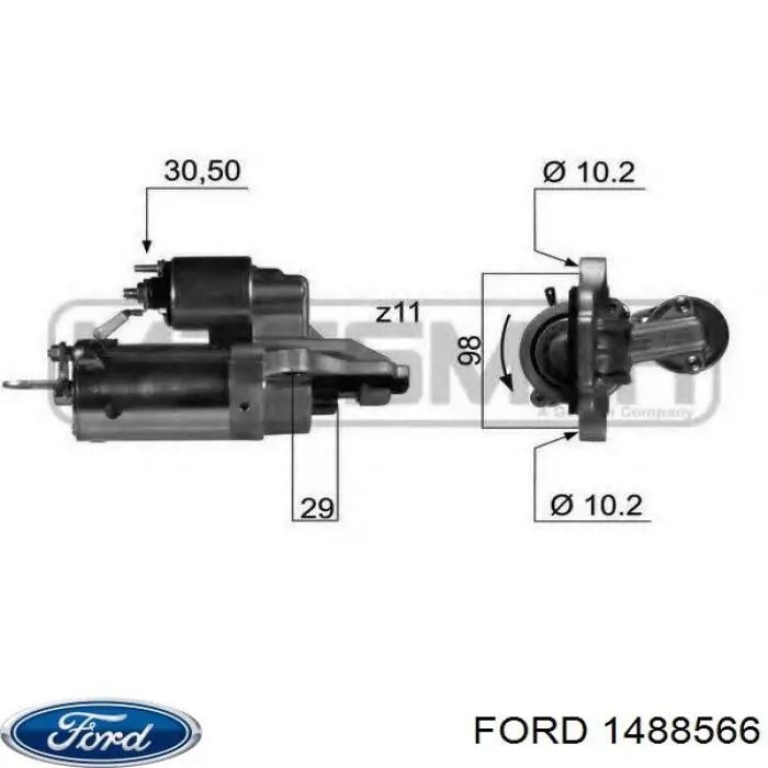 5S6Y11000AA Ford стартер