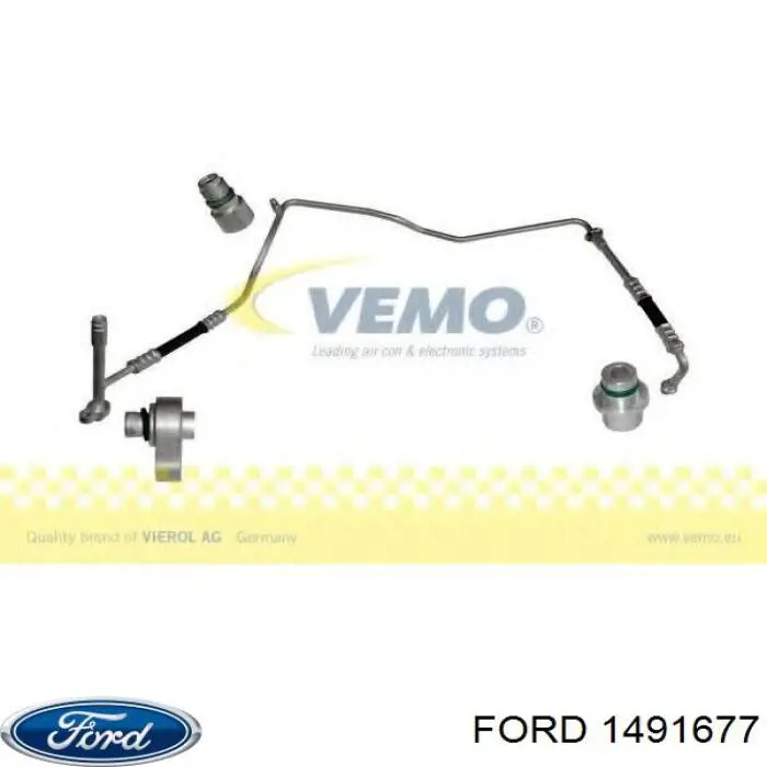 Купити 1491677 Ford Шланг кондиціонера, від заднього випарювача до компресора