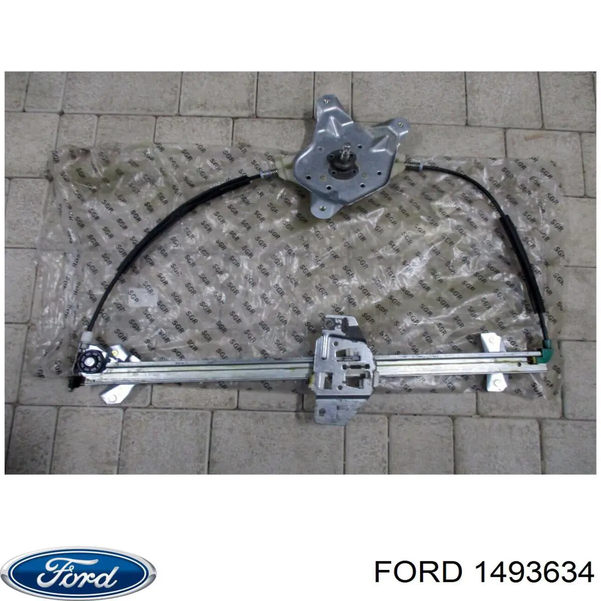 1493634 Ford механізм склопідіймача двері передньої, лівої