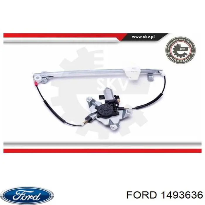 1493636 Ford Підйомник механічний вітрового скла