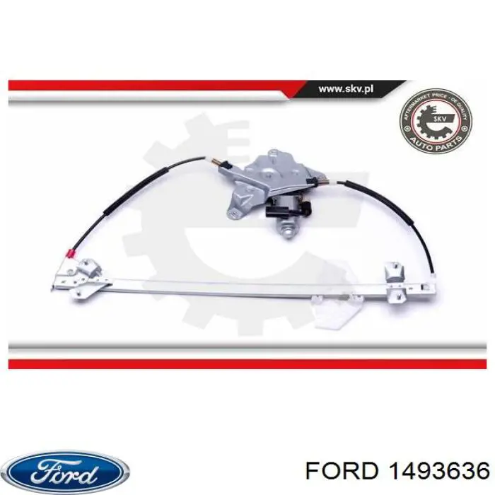 Склопідйомник з електродвигуном Ford 1493636 ціна, від 51.65 USD
