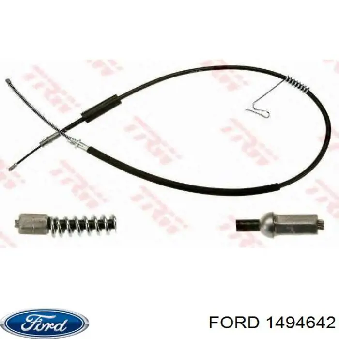Купити 1494642 Ford Трос ручного гальма задній, лівий
