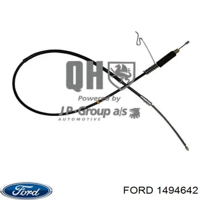 Трос стоянкового гальма задній лівий Ford 1494642 ціна, від 14.54 USD