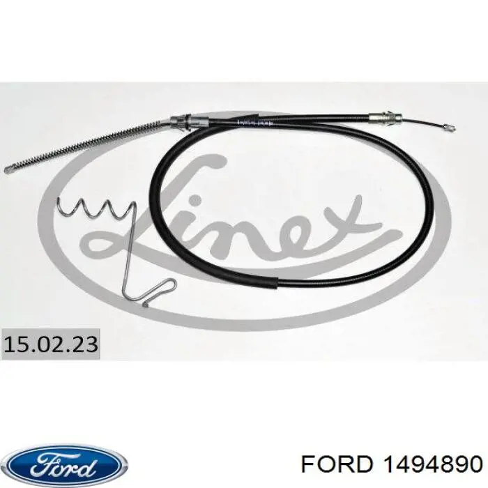 Трос стоянкового гальма задній правий Ford 1494890 ціна, від 14.22 USD
