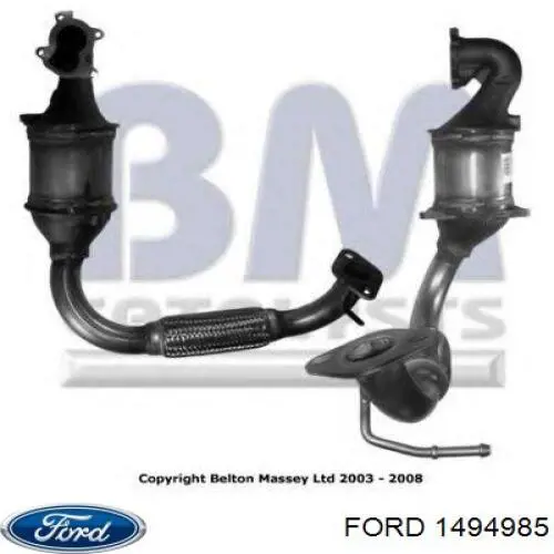 Конвертор-каталізатор (каталітичний нейтралізатор) Ford 1494985 ціна, від 336.57 USD
