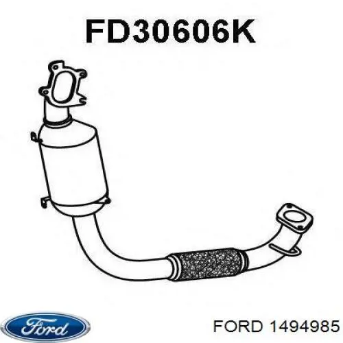 1494985 Ford Каталітичний нейтралізатор відпрацьованих газів