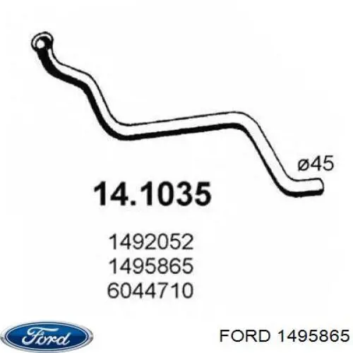  Ford 1495865 ціна, від 23.45 USD