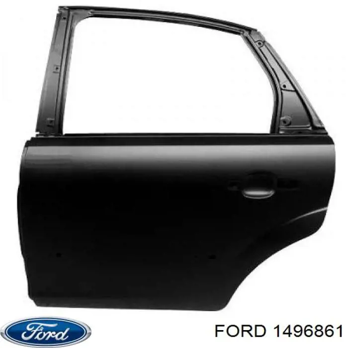 1496861 Ford двері задні, ліві