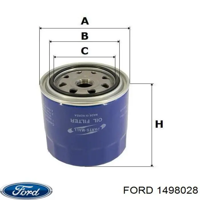 Фільтр масляний Ford 1498028